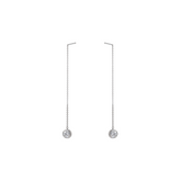 Round Thread-Through Earrings