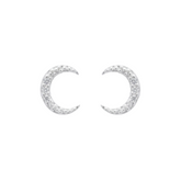 Crescent Moon Stud Earrings