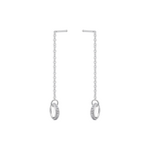 Crystal Thread-Through Earrings