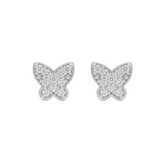 Pavé Butterfly Stud Earrings