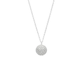 Pavé Disc Necklace