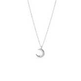 Textured Moon Necklace
