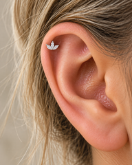 Marquise Flower Cartilage Stud