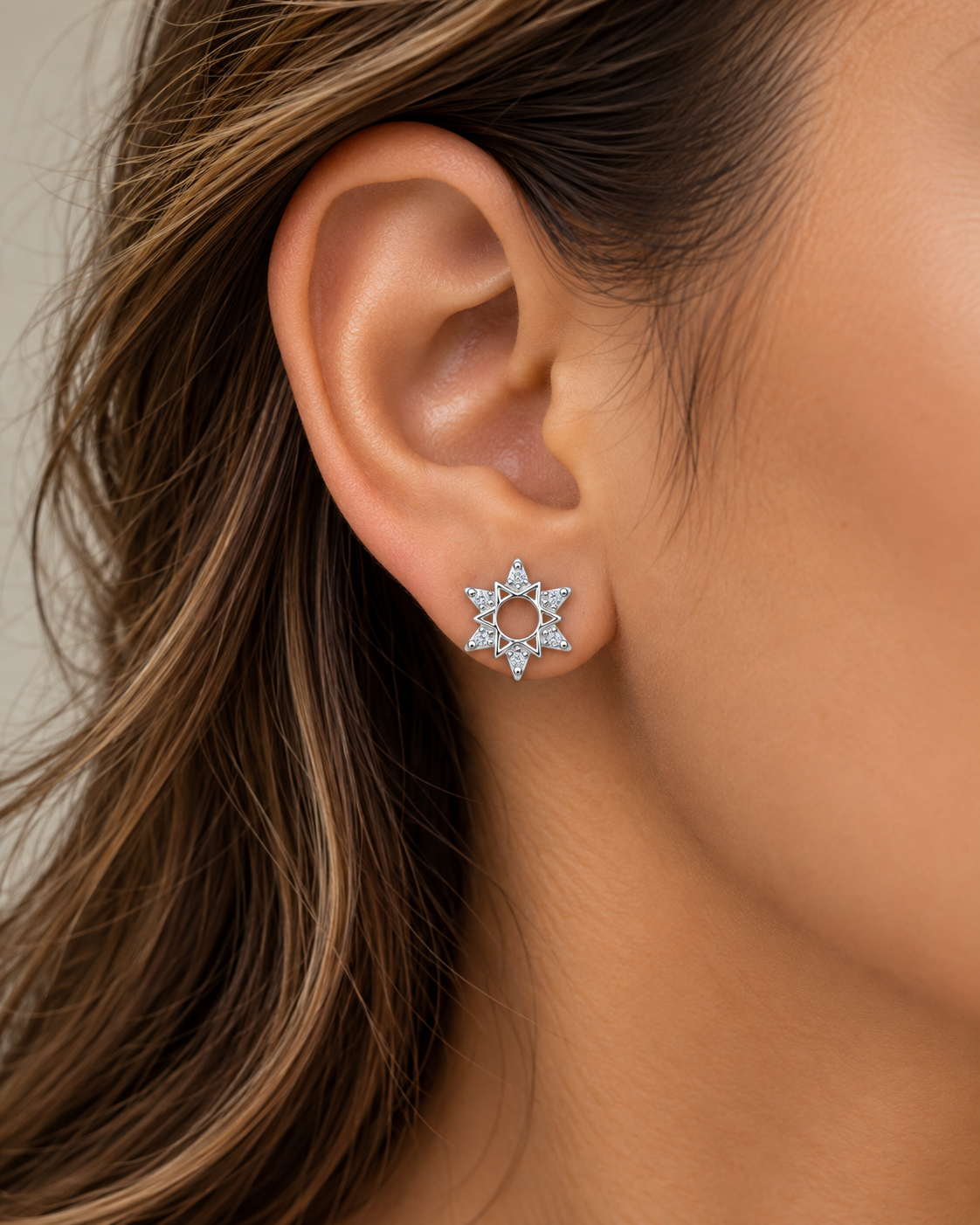 Sunburst Stud Earrings