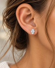 Hamsa Stud Earrings