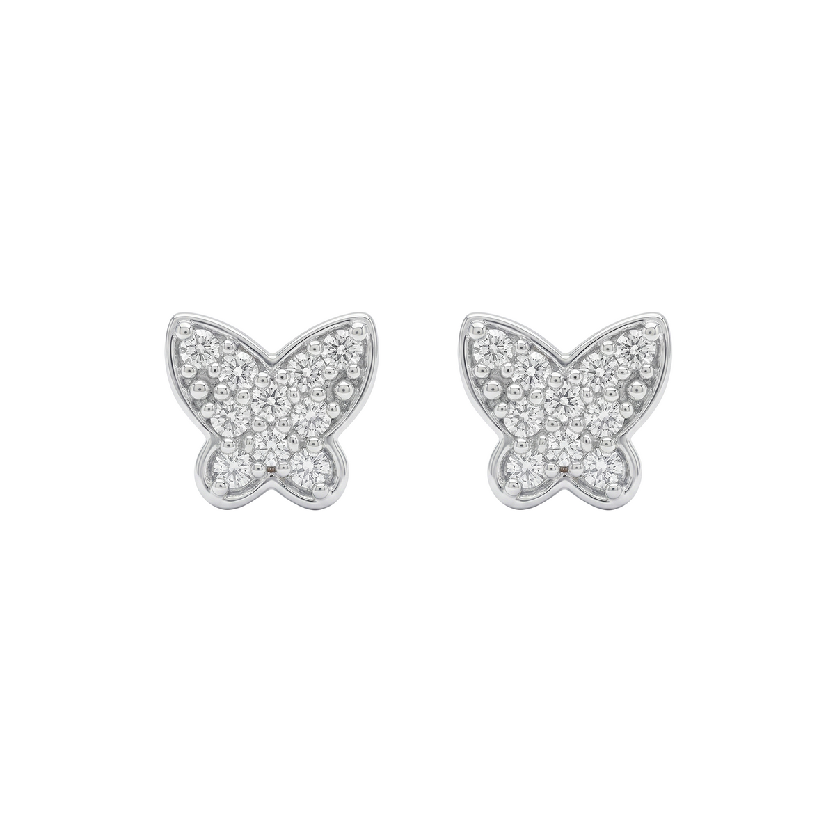 Pavé Butterfly Stud Earrings