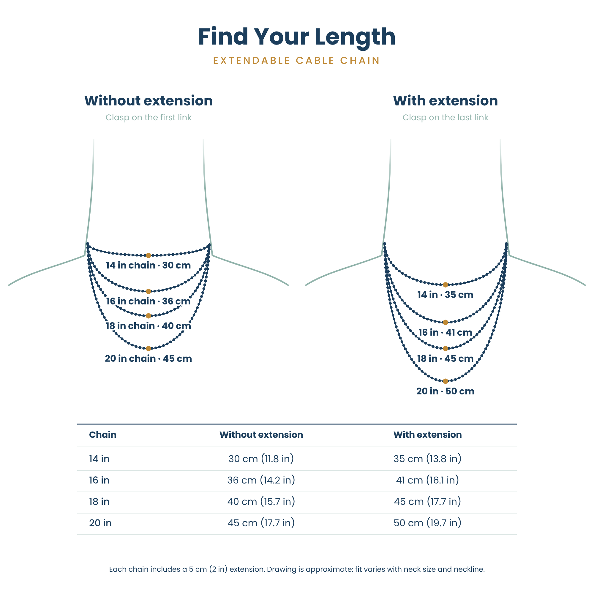 Extendable Cable Chain