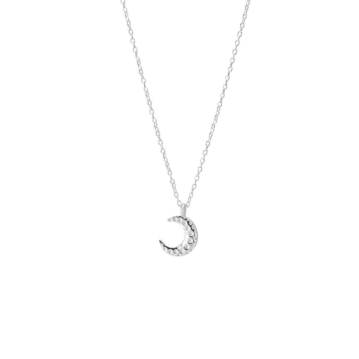 Textured Moon Necklace