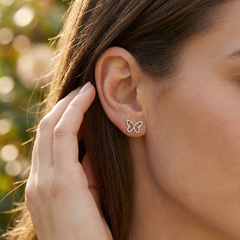Open Butterfly Stud Earrings